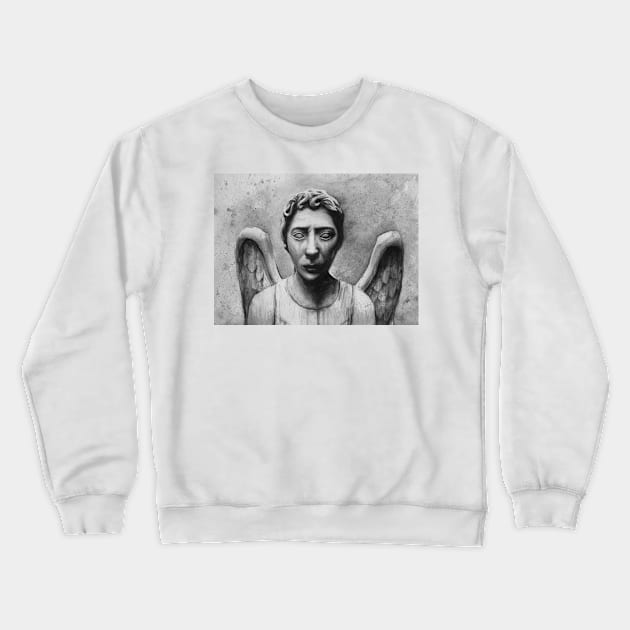 Don't Blink! Crewneck Sweatshirt by Olechka